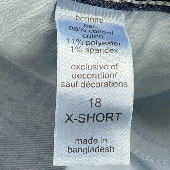 M Jeans Maurices 18 Extra Short Mid Rise Classic Skinny New NWT Inseam 26" - Picture 9 of 10